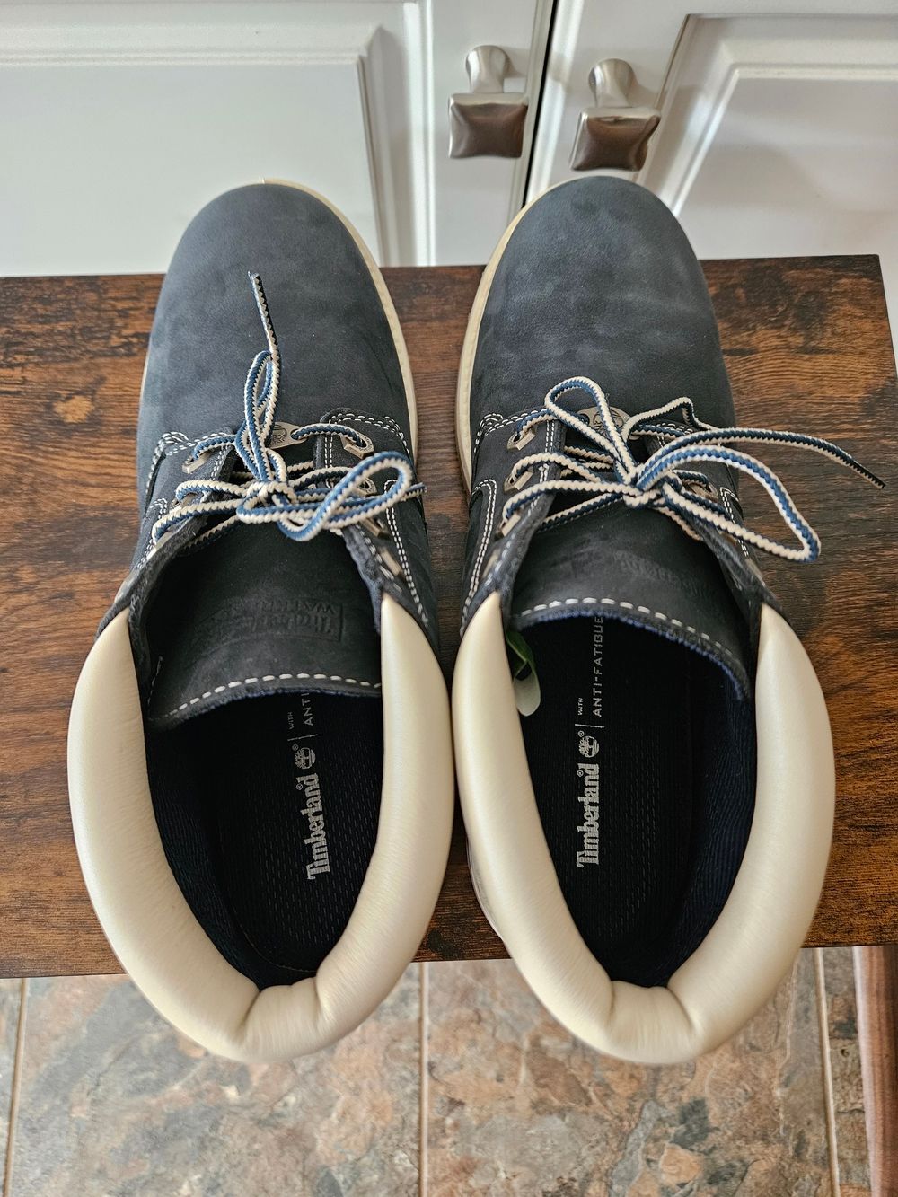 Timberland Wide Nellie Navy Nubuck Chukka Boots Gorpcore Granola Hiking Outdoors - Picture 5 of 7
